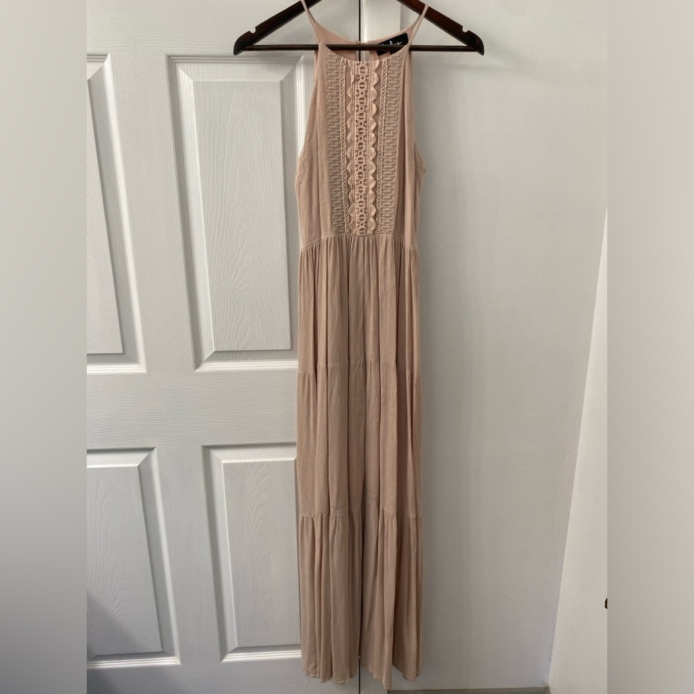 Tan maxi dress